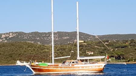 Luxury Yacht Charter in the Med Italy and France with Schooner Gullet Victoria. 