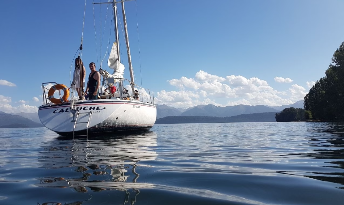 Sailing on the Bora Bora 315 Sailboat in Bariloche, Patagonia