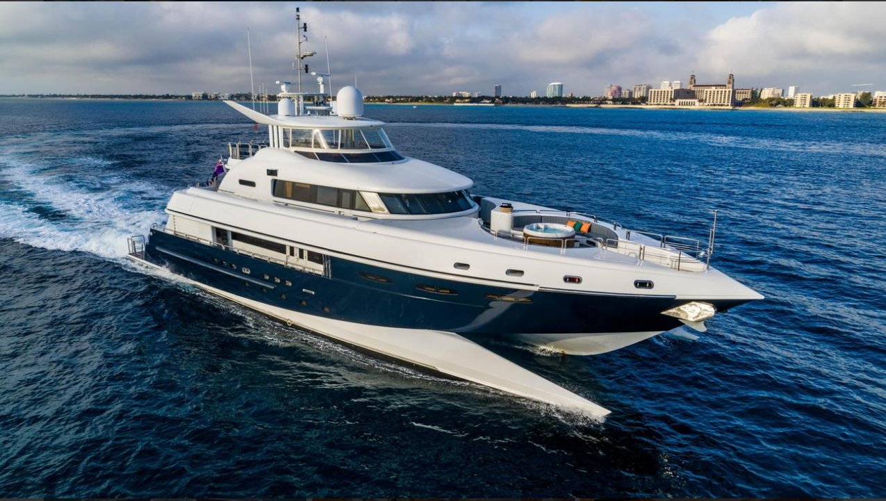 115-Ft Luxury New Zealand Yacht with Jet Skis, Sea Bobs, Tender & More for the Bahamas