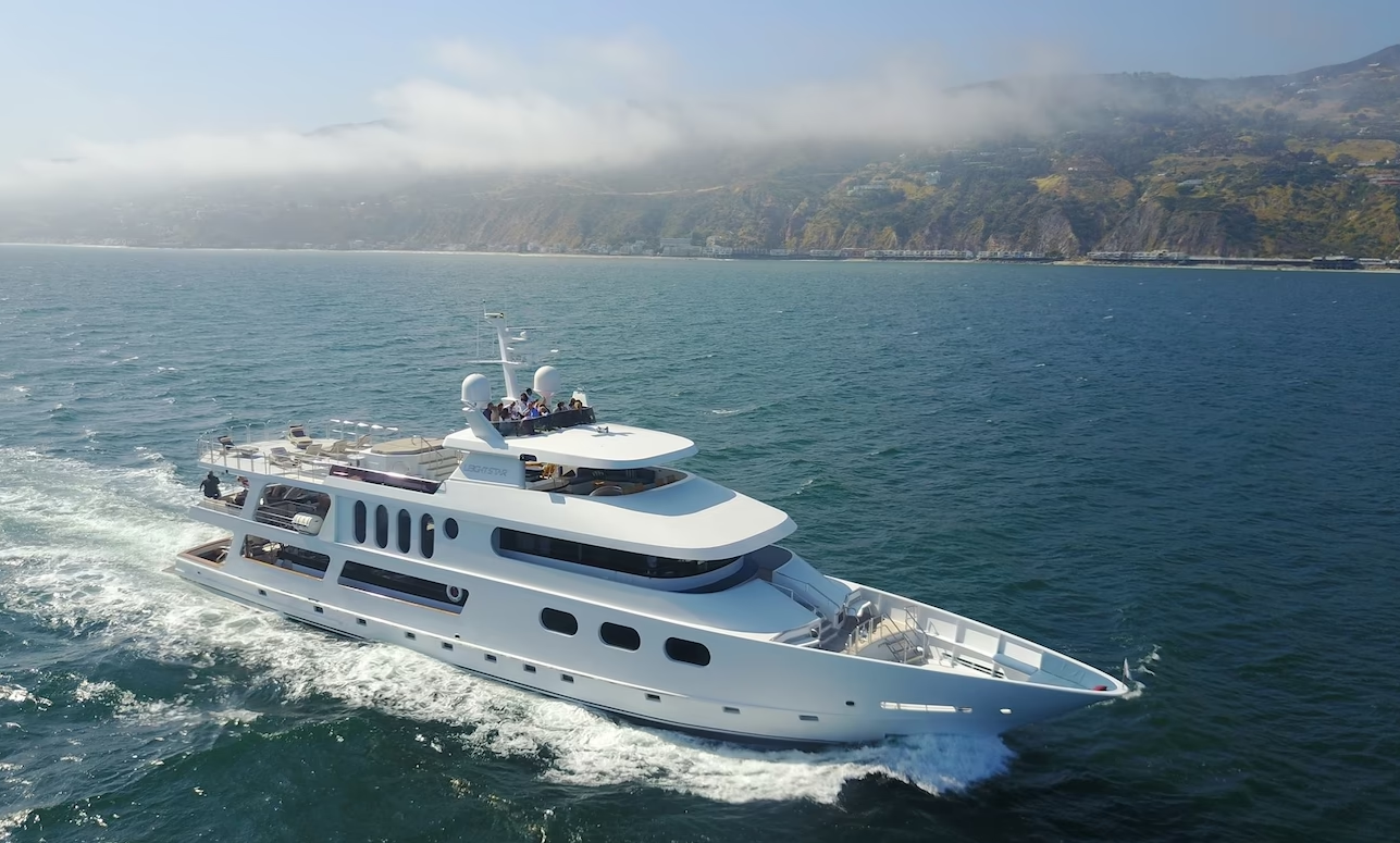 143-Ft Custom Superyacht with Helipad for Charter in Newport Beach, California